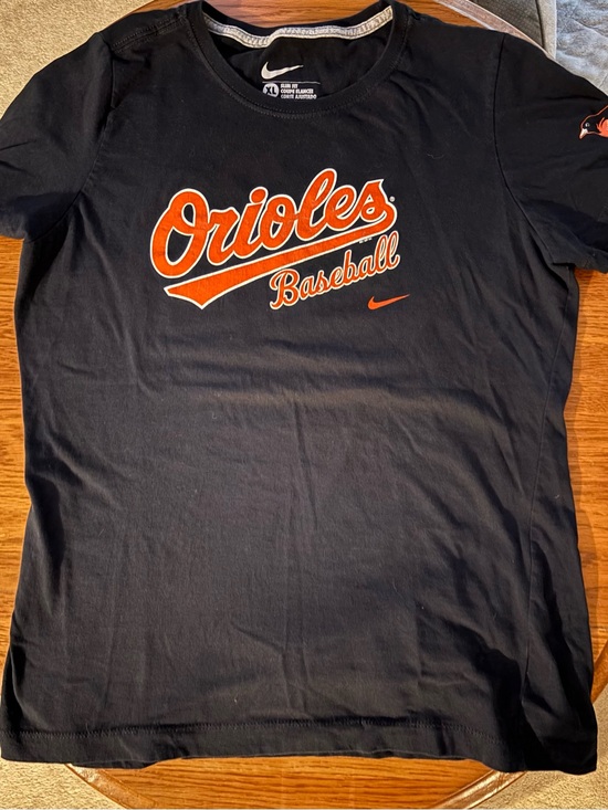 Nike Tops - Woman’s Nike Orioles Baseball Short Sleeve Tee Black with Orange Logo